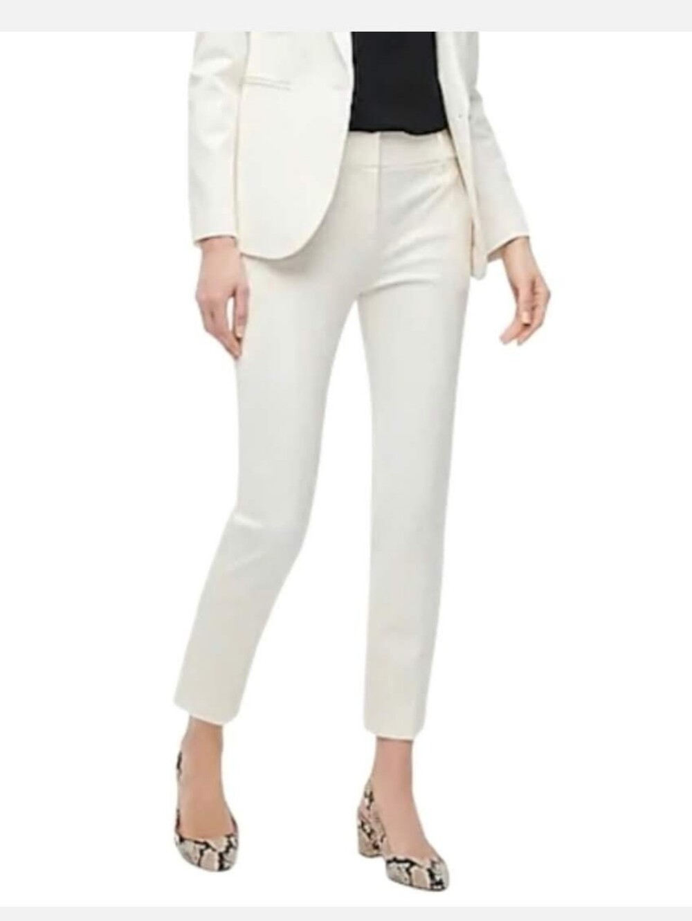 J Crew 365 Cameron Dress Pants Size 4Tall Ivory